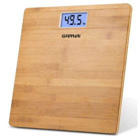   G3 Ferrari G30042 Banwood Care bambusz személymérleg nagy pontosságú érzékelők, LCD-kijelző, automatikus működés.