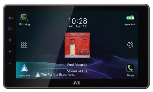 JVC KW-Z900DBW Prémium 1 DIN, 9” kijelzős autós mutlimédia vezeték nélküli CarPlay és Android Auto támogatással