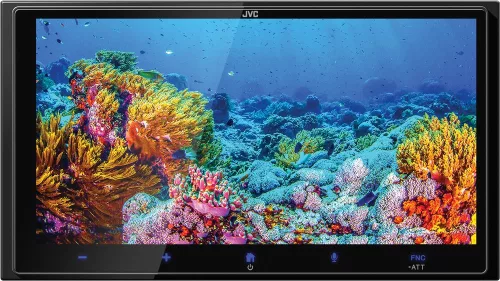 JVC KW-M795DBW Prémium 2 DIN autós multimédia, 6,92” HD kijelző, vezeték nélküli CarPlay/Android Auto, DAB+, DSP