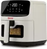 Girmi FG27 Ecofrit Lite forrólevegős sütő – 4.2 liter, 8 program, digitális kijelző, állítható hőmérséklet, Homok-bézs szín