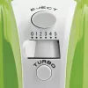 Girmi SB02 elektromos kézi mixer, 170 W teljesítmény, 5 sebességfokozat, TURBO funkció, rozsdamentes acél tartozékok, zöld