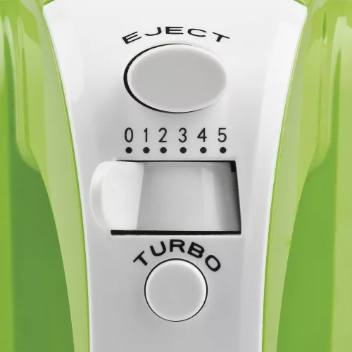 Girmi SB02 elektromos kézi mixer, 170 W teljesítmény, 5 sebességfokozat, TURBO funkció, rozsdamentes acél tartozékok, zöld