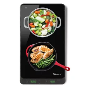   Girmi PI52 dupla indukciós főzőlap digitális kijelzővel, 3500 W teljesítménnyel és precíz hőszabályozással