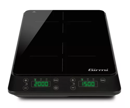 Girmi PI52 dupla indukciós főzőlap digitális kijelzővel, 3500 W teljesítménnyel és precíz hőszabályozással