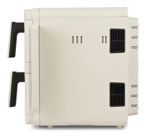 Girmi FG41 Ecofrit Dual kétzónás forrólevegős fritőz 9 literes (2x4.5 liter) kapacitással, Homok-bézs szín, SYNC és MATCH funkcióval