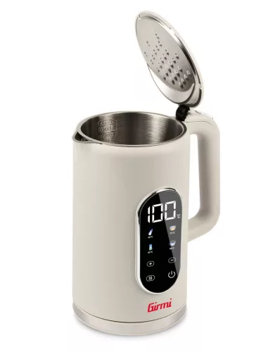 Girmi BL91 hőfokszabályzású elektromos vízforraló, digitális kijelző, melegen tartás funkció, 1.7 literes, homok-bézs szín