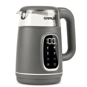   G3 Ferrari G10224 Tisaniere Glass hőfokszabályzású üveg vízforraló, digitális érintőkijelző, melegen tartás funkció, 1,7 liter