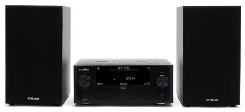 Aiwa MCBT-550 mini hifi torony 50W RMS Bluetooth, CD, USB, FM rádió, DSP, EQ, teljes tartozékcsomaggal