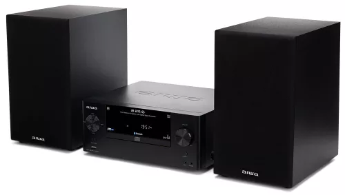 Aiwa MCBT-550 mini hifi torony 50W RMS Bluetooth, CD, USB, FM rádió, DSP, EQ, teljes tartozékcsomaggal