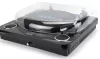 Aiwa LPS-25BK lemezjátszó 3 sebességes, Bluetooth, USB digitalizálás, beépített hangszóró, fekete színben