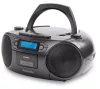 Aiwa RC-250BK hordozható retro boombox CD/MP3/USB/kazetta/Bluetooth/FM rádió, fekete színben