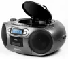 Aiwa RC-250GY hordozható retro boombox CD/MP3/USB/kazetta/Bluetooth/FM rádió, szürke színben