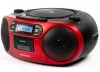 Aiwa RC-250RD hordozható retro boombox CD/MP3/USB/kazetta/Bluetooth/FM rádió, piros színben