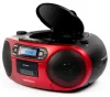 Aiwa RC-250RD hordozható retro boombox CD/MP3/USB/kazetta/Bluetooth/FM rádió, piros színben
