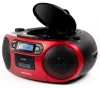 Aiwa RC-250RD hordozható retro boombox CD/MP3/USB/kazetta/Bluetooth/FM rádió, piros színben