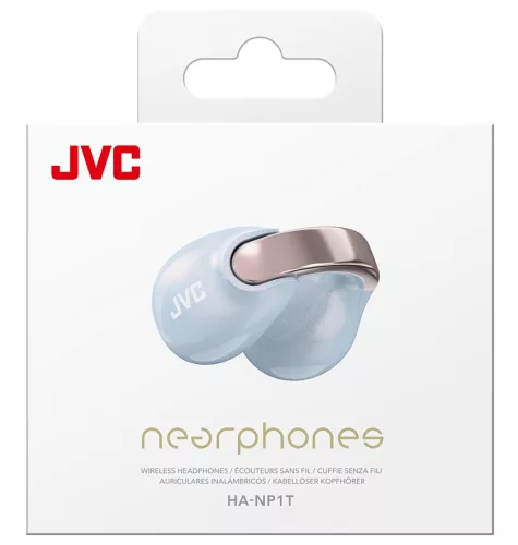 JVC HA-NP1T Pearl Edition vezeték nélküli nyitott fülklipsz fülhallgató 24 óra üzemidő, IPX4, Bluetooth 5.3, gyöngyházfényű mélykék szín