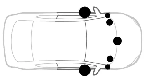 Audison AP TSL 3Y SPK KIT Tesla Model 3 2017-2022 3-utas aktív hangszórókészlet, Plug & Play csatlakozás, prémium Audison hangzás