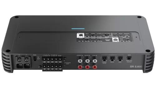 Audison SR 5.600 ver.2 5 csatornás autóhifi erősítő 75W×4+330W, 2Ω stabil, OEM/ART/USS, kompakt