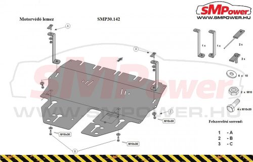 Skoda Fabia, 2000 - 2021 - Motorvédő lemez - SMP30.142