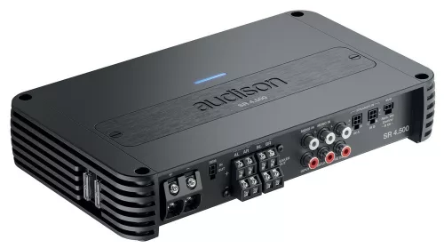Audison SR 4.500 ver.2 4 csatornás D-osztályú autóhifi erősítő 130W x4, kompakt alumínium ház, fejlett ADT technológia