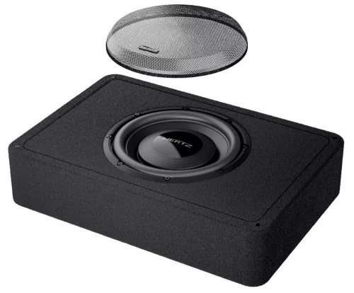 Hertz MPBX 300 S2 Ultra lapos zárt mélynyomóláda 30 cm, 500W RMS, 2Ω, 2S² pozícióválasztás