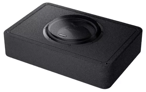 Hertz MPBX 250 S2 Prémium ultra lapos zárt mélynyomóláda 25cm-es mélynyomóval, 500W RMS, 2 Ohm, kompakt méret