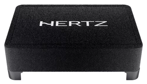 Hertz MPBX 250 S2 Prémium ultra lapos zárt mélynyomóláda 25cm-es mélynyomóval, 500W RMS, 2 Ohm, kompakt méret