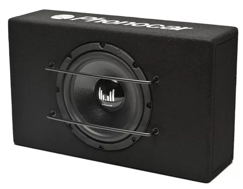 Phonocar 02922 Prémium 200 mm-es passzív mélynyomó doboz 420W csúcsteljesítménnyel, extrém mély basszus autóhifihez