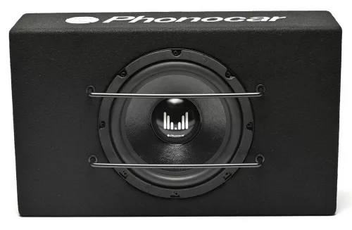 Phonocar 02922 Prémium 200 mm-es passzív mélynyomó doboz 420W csúcsteljesítménnyel, extrém mély basszus autóhifihez