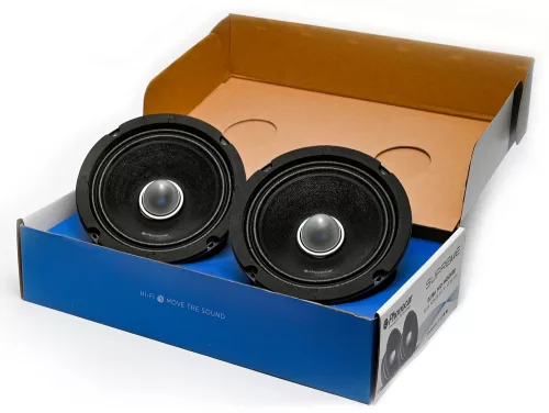 Phonocar 02786 Professzionális 165 mm-es középsugárzó pár, 240W csúcsteljesítmény, mély és tiszta hangzás autóhifi rendszerekhez