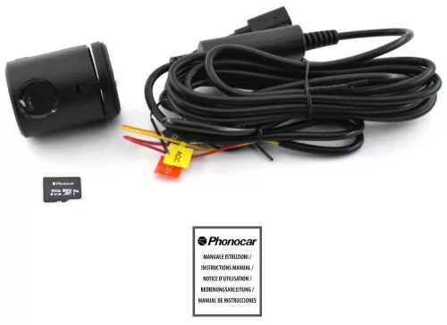 Phonocar VM440U menetrögzítő kamera Wi-Fi, 64GB microSD, Full HD, G-szenzor, autós applikációval