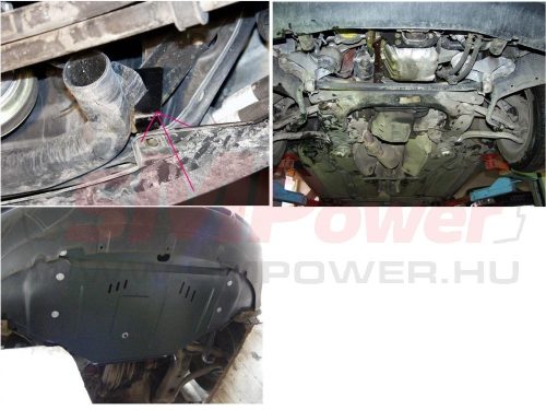 Skoda SuperB, 2001- 2008 - Motorvédő lemez - SMP30.004K