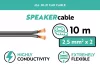 Phonocar 061452 Professzionális hangszórókábel 2,5 mm² x 2, 10m tekercs, extrém rugalmas soft touch burkolat