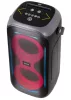 Trevi XFM225W Prémium vezeték nélküli 50W party hangszóró TWS funkcióval, LED diszkófénnyel, mikrofon és állvány