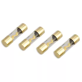   Phonocar 045202 Prémium üveg biztosíték 40A prémium aranyozott végekkel, autóhifi rendszerekhez, 4 db-os csomag