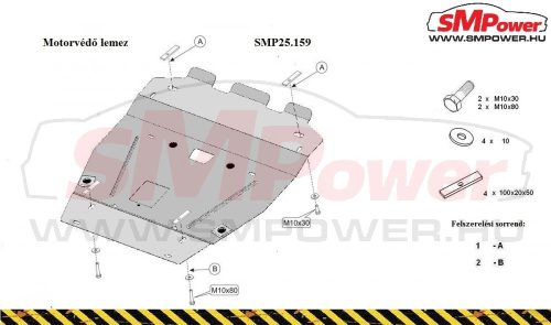 Suzuki Grand Vitara, Grand Vitara XL7, 2005-2019 - Motorvédő lemez - SMP25.159