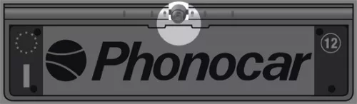 Phonocar VM270 univerzális tolatókamera rendszámkerettel, 140° látószög, IP67, 960x576, 12V, 7m kábel