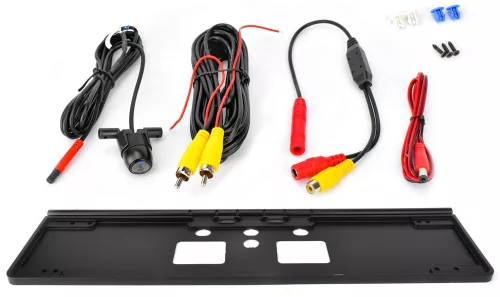 Phonocar VM270 univerzális tolatókamera rendszámkerettel, 140° látószög, IP67, 960x576, 12V, 7m kábel