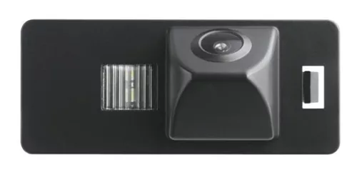 Phonocar VM272 gyári helyre illeszthető tolatókamera LED rendszámtábla világítással Audi és VW autókhoz, 960x576, IP67