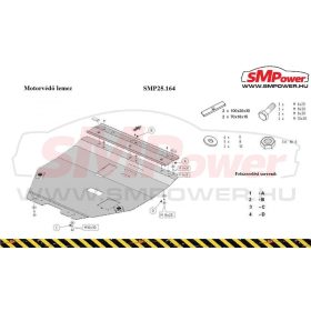 Suzuki Swift, 2005 - 2010 - Motorvédő lemez - SMP25.164