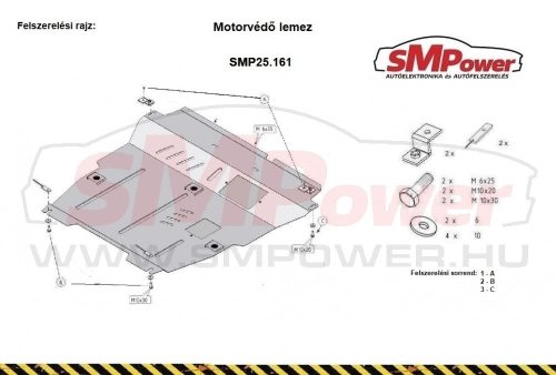 Suzuki SX4 2006 - 2013- Motorvédő lemez - SMP25.161