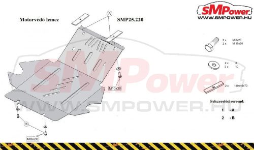 Suzuki Vitara, 1988-1999 - Motorvédő lemez - SMP25.220