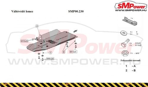 Suzuki Grand Vitara, Grand Vitara XL7, 1999-2005 - Váltóvédő lemez - SMP00.230