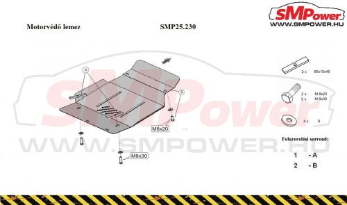 Suzuki Grand Vitara XL7, 1999 - 2005 - Motorvédő lemez - SMP25.230