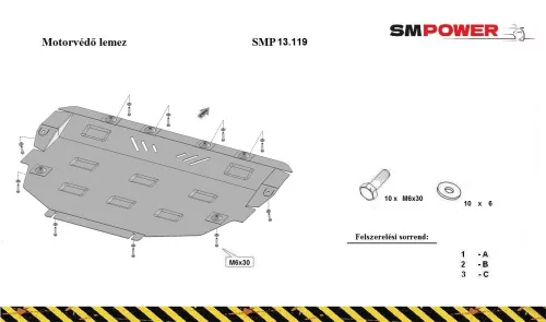 Mazda Atenza 2007-2012 - Motorvédő lemez - SMP13.119