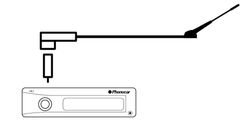 Phonocar 085263 antenna átalakító ISO-ról DIN-re autós rádiókhoz, 100 db-os csomag, tömeges kiszerelés