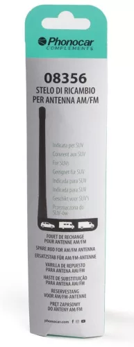 Phonocar 08356 autóantenna pótpálca AM/FM, 17,5 cm, M5/M6 menettel, SUV kompatibilitás