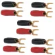 Phonocar 042172 villás saru csomag előszigetelt, 6 mm² kábelhez, 4,3 mm villaszélesség, 10 db-os készlet