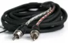 Connection BT2 100.2 kétcsatornás RCA összekötő kábel 1 m, dupla árnyékolással és remote vezetékkel