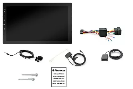 Phonocar VM053E multimédiás autós fejegység 10.1" érintőkijelzővel, offline Európa térképpel, Android 12